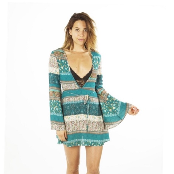 Floral print mini dress - Picture 2 of 4